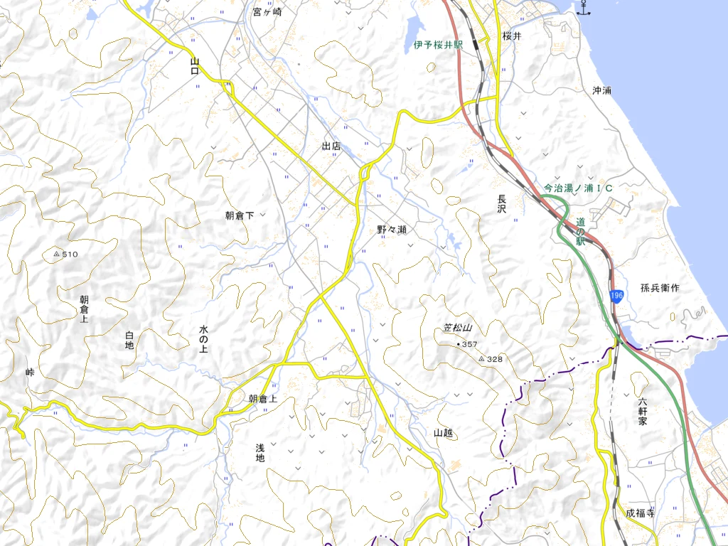 国土地理院の2D地図